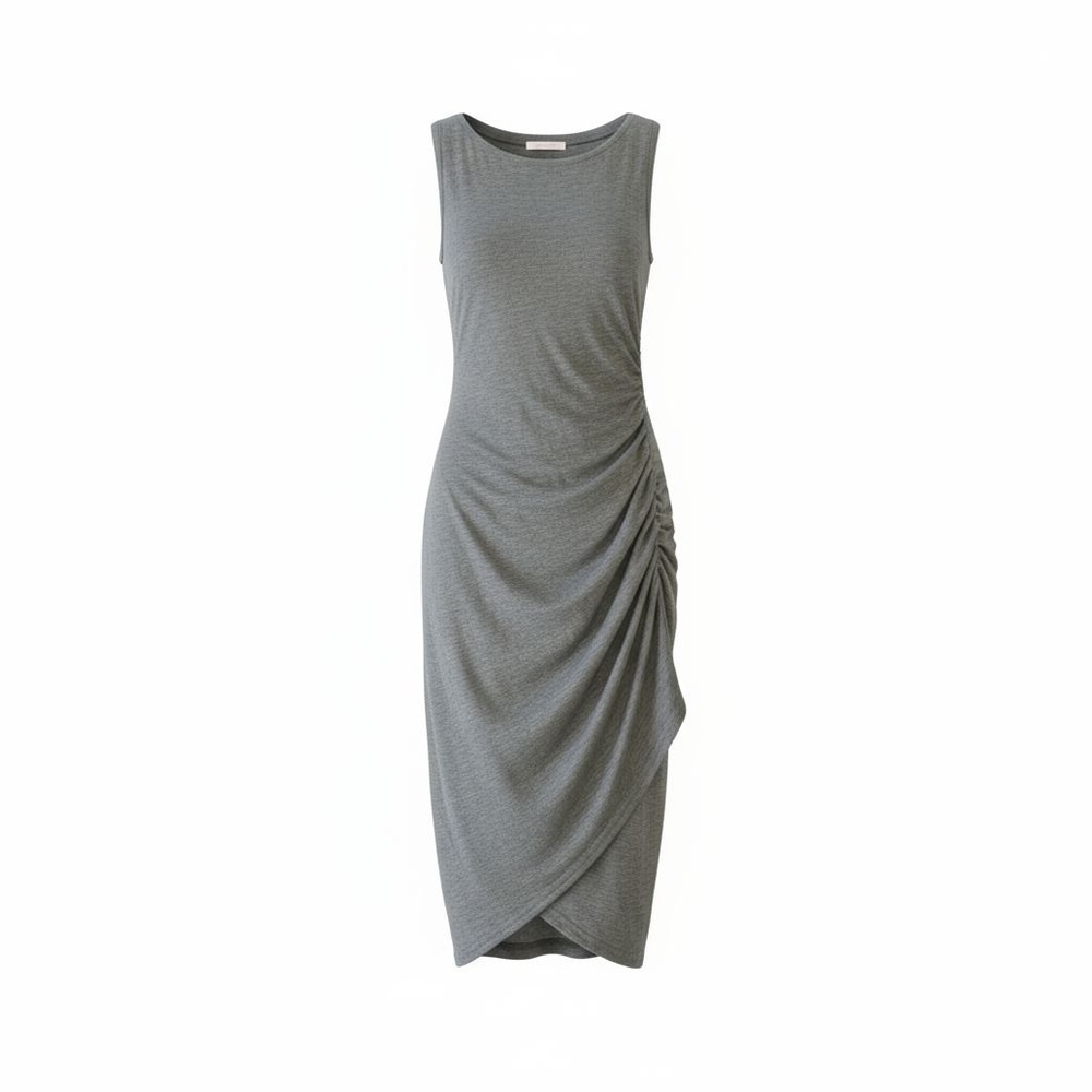 Treasure & Bond Elegant Heather Green Sleeveless Dress | Size S